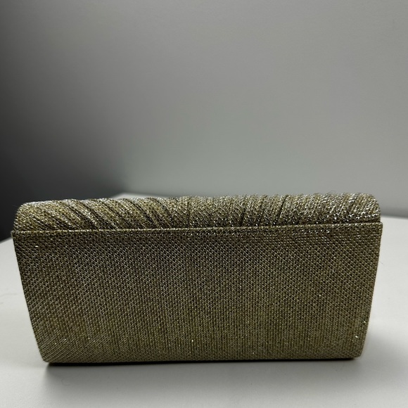 Golden evening clutch purse - Picture 3 of 4